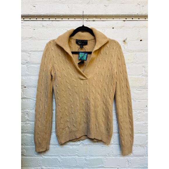 Ralph Lauren for Oprah Sand Cashmere Sweater Size M - Picture 6 of 6